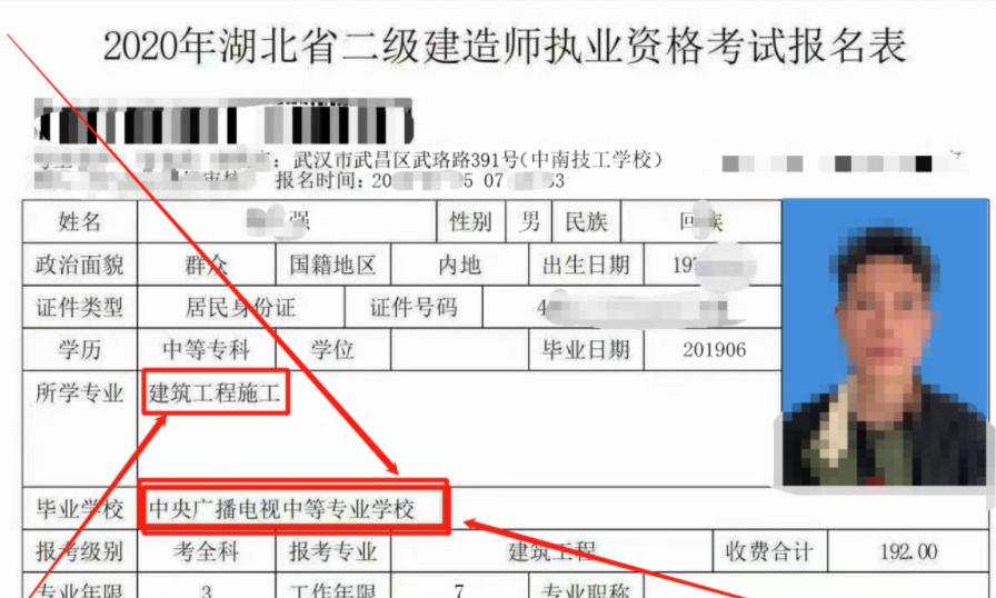 电大中专毕业证能不能用于审核二级建造师考试