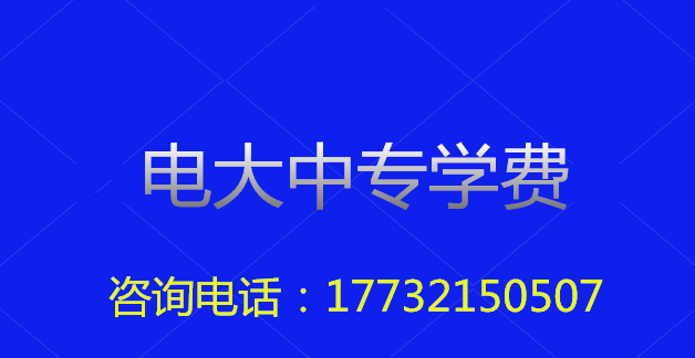 2023年一年制电大中专总费用多少？